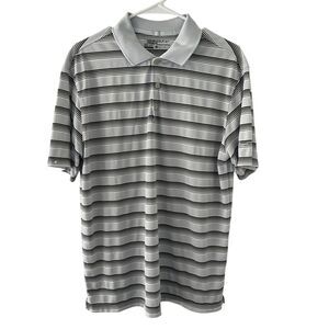 Nike Golf Standard Fit Dri-Fit White‎ Short Sleeve Polo Shirt Men's Size M